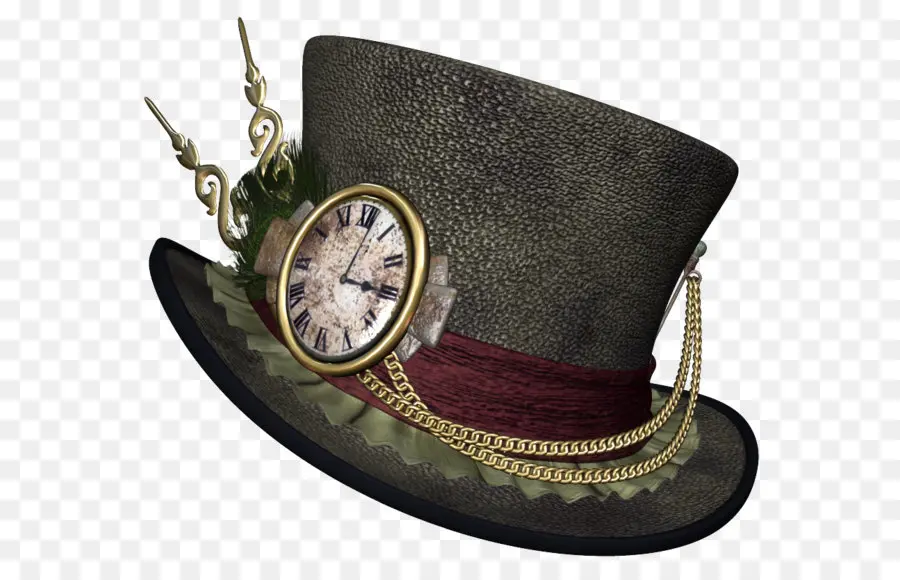 قبعة Steampunk，ساعة PNG