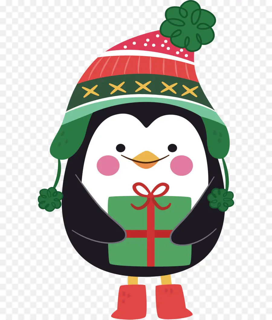 البطريق，عيد الميلاد PNG