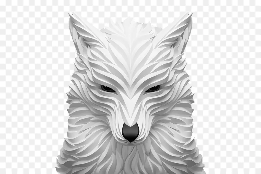 الذئب الرمادي，3d رسومات الحاسوب PNG