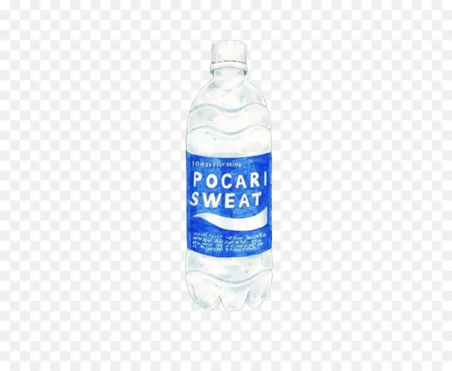 زجاجات مياه，لوحة ألوان مائية PNG