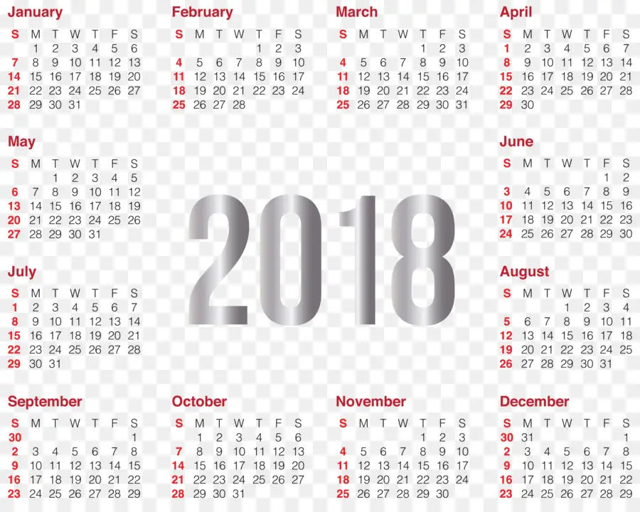 التقويم，السنة الجديدة PNG