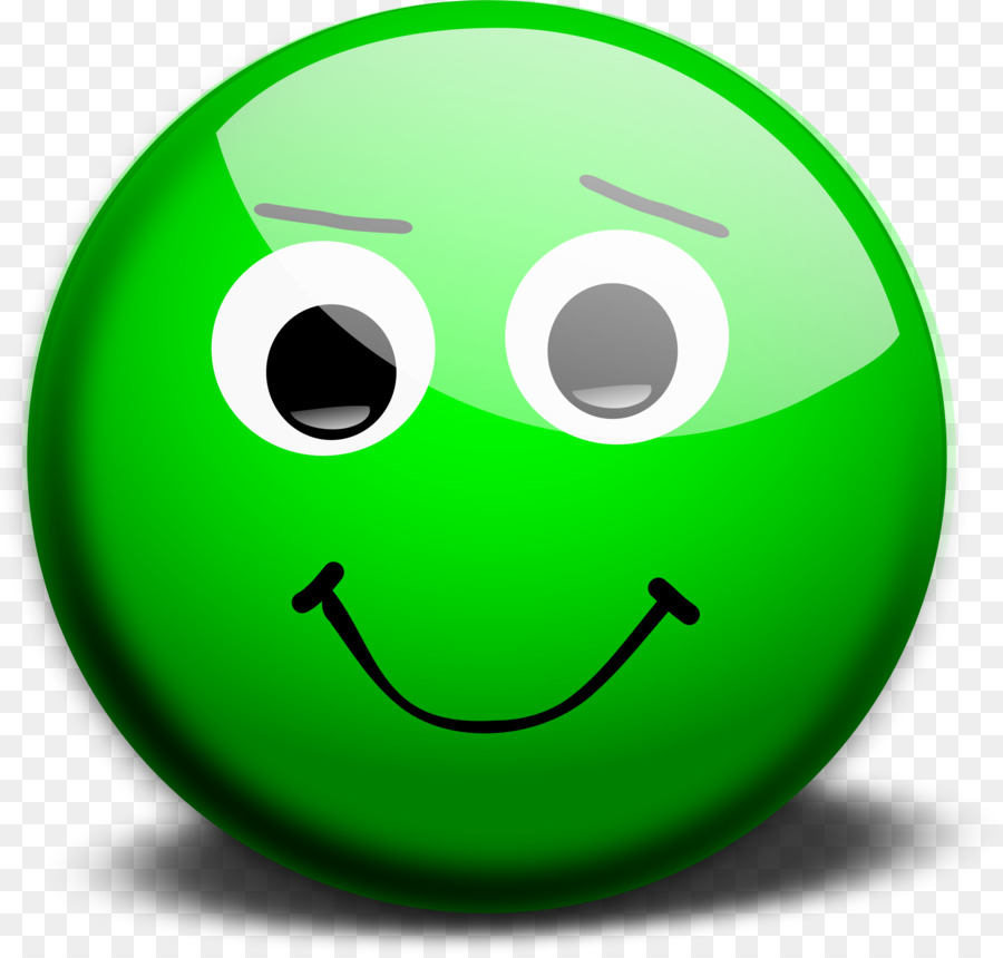 فيس مبتسم اخضر