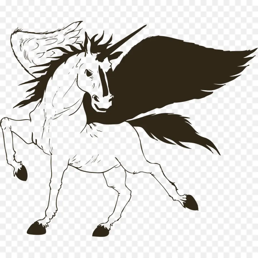 يونيكورن，الحصان PNG