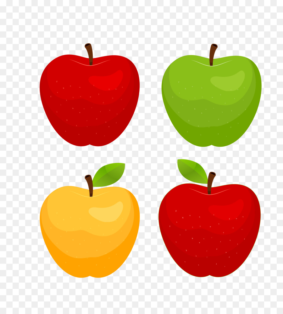 Яблоки разных цветов картинка для детей