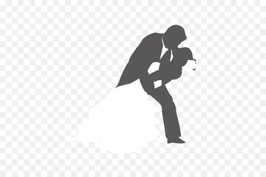 الزفاف，صورة ظلية ، PNG