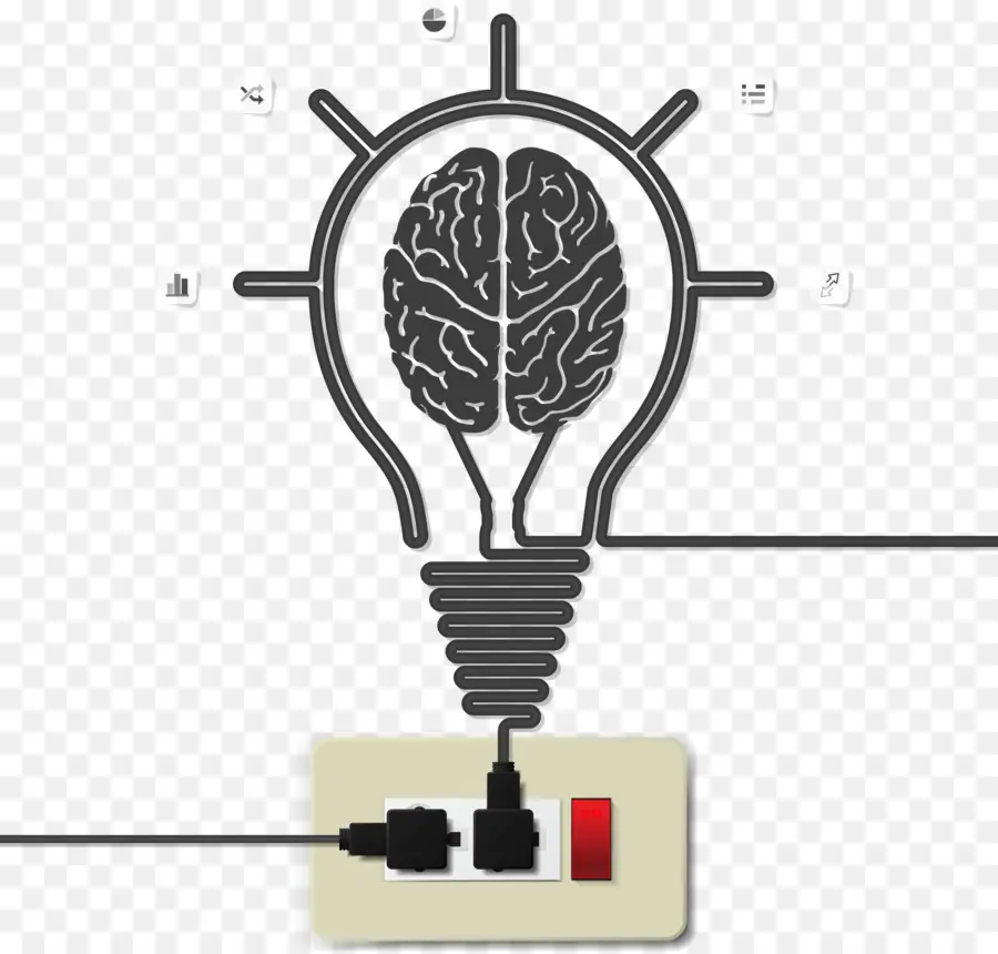 لمبة الدماغ，المصباح الكهربائي PNG