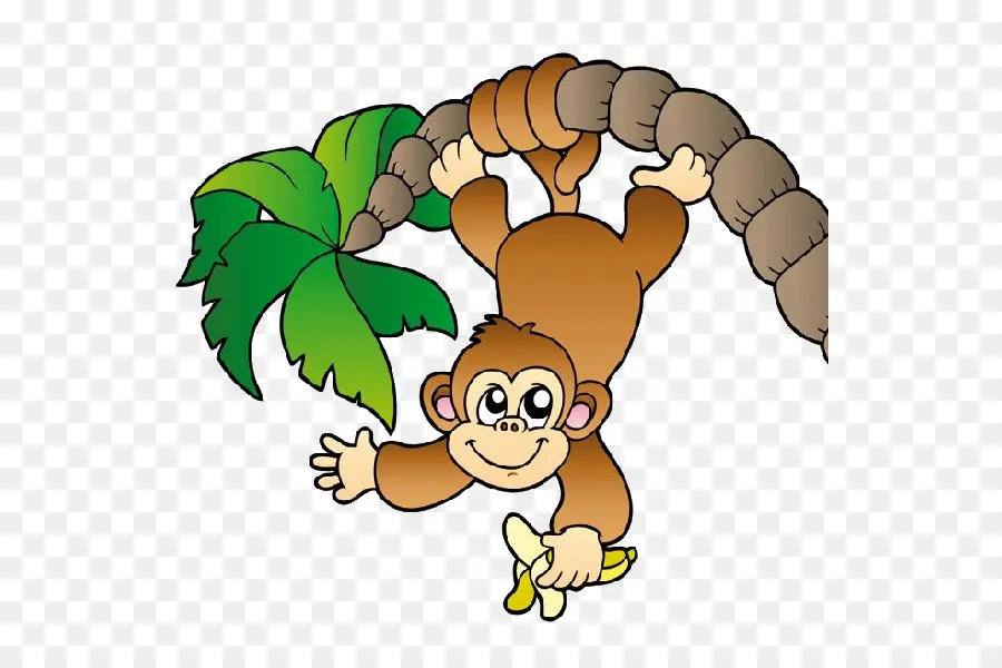 القرد，شجرة PNG