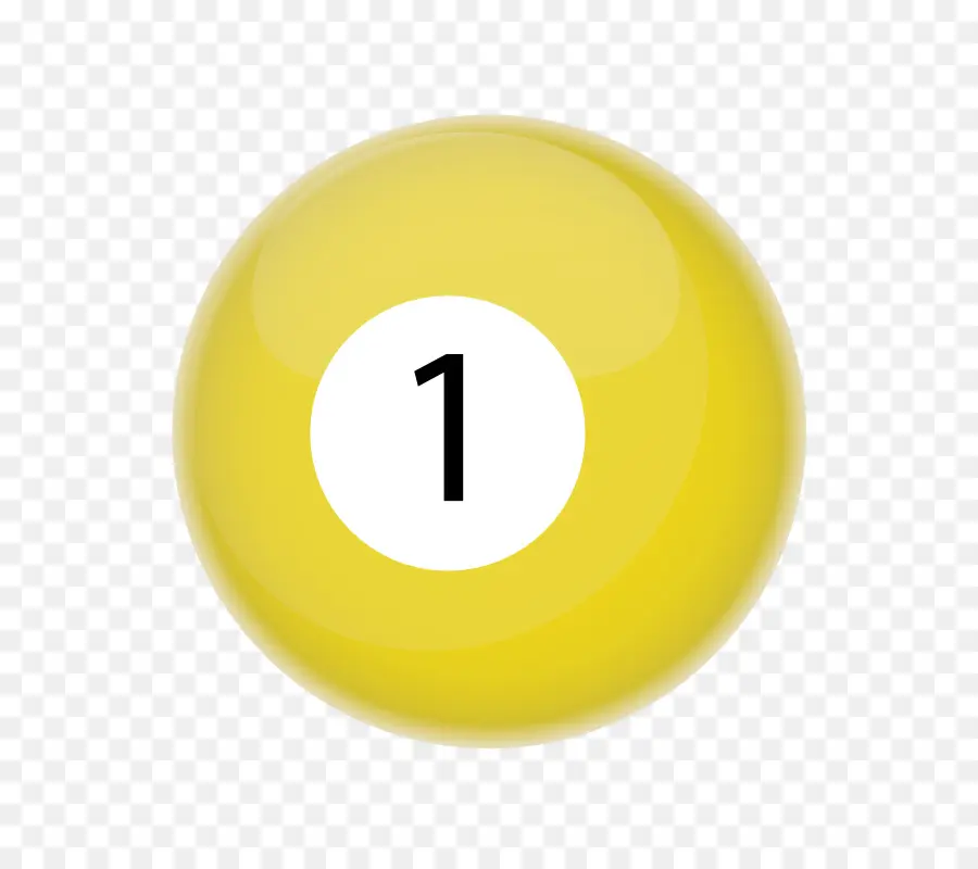 البلياردو الكرة，الأصفر PNG