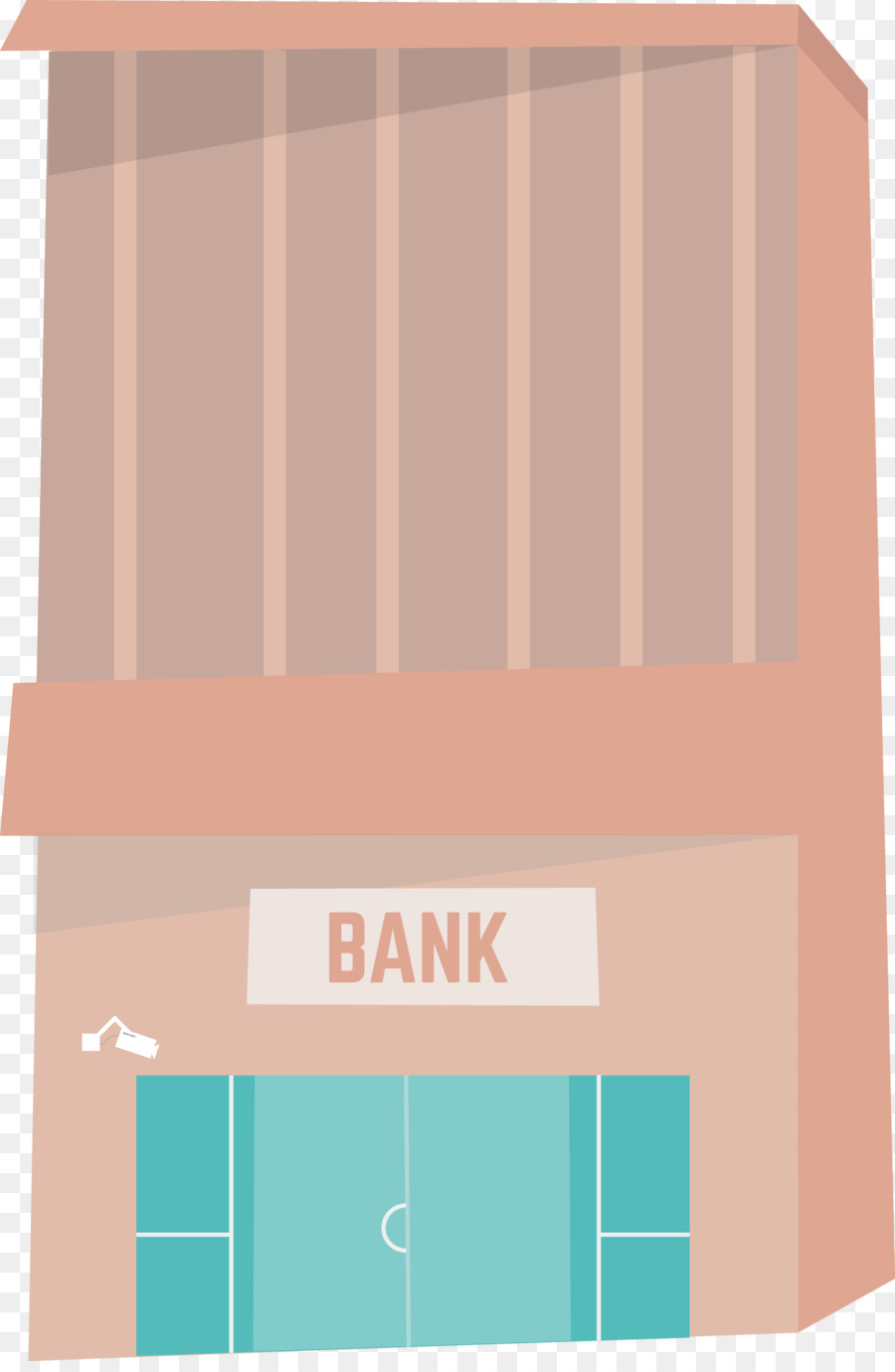 البنك，تصميم شقة PNG