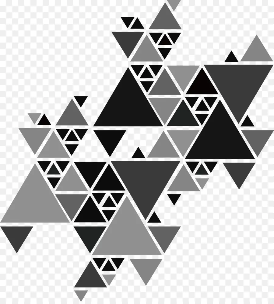 مثلث，رمادي PNG