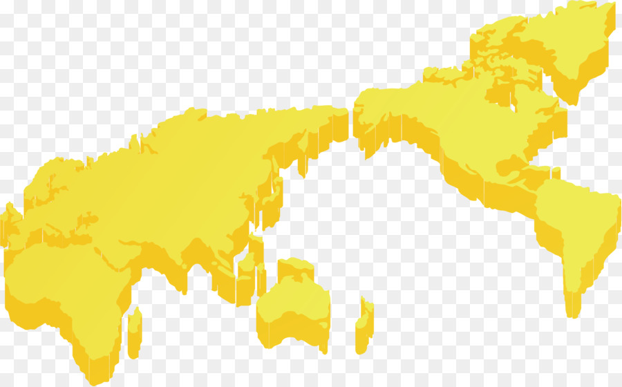 الأصفر，خريطة PNG
