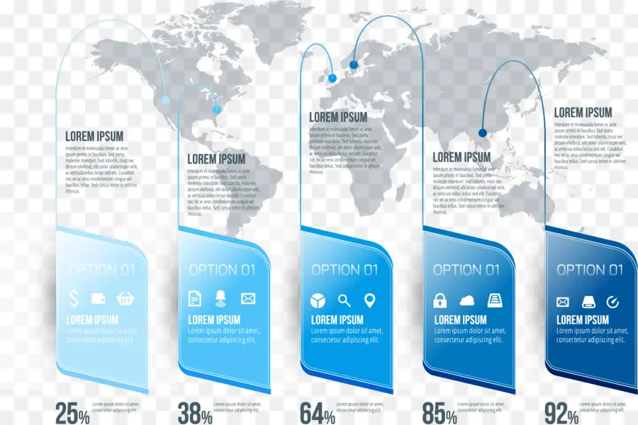 خريطة，Infographic PNG