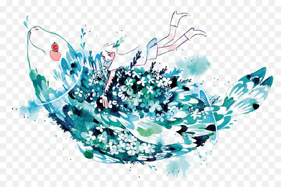 التصميم الجرافيكي，الرسم بالألوان المائية PNG