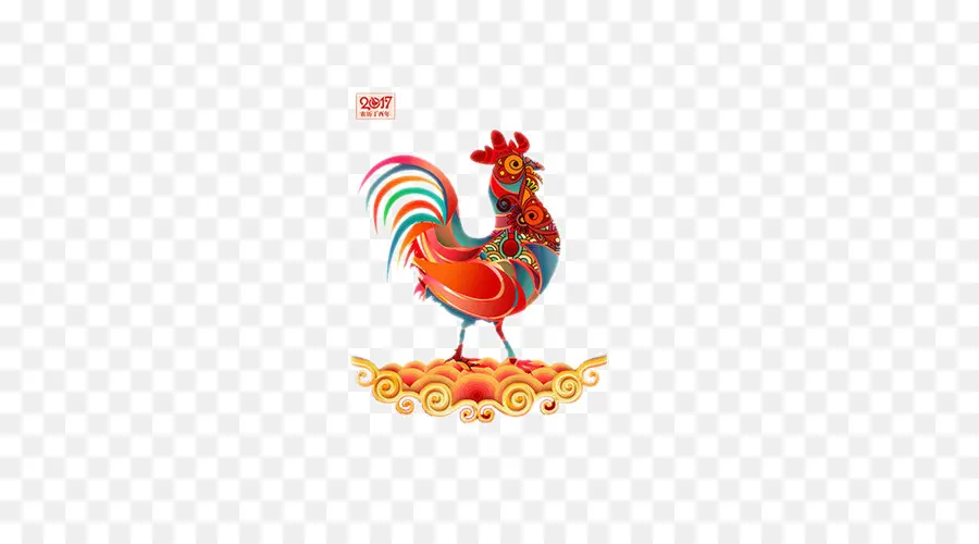 الدجاج，السنة الصينية الجديدة PNG