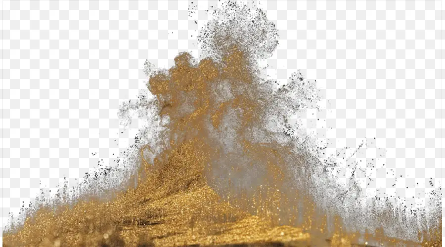 الغبار，الذهب PNG