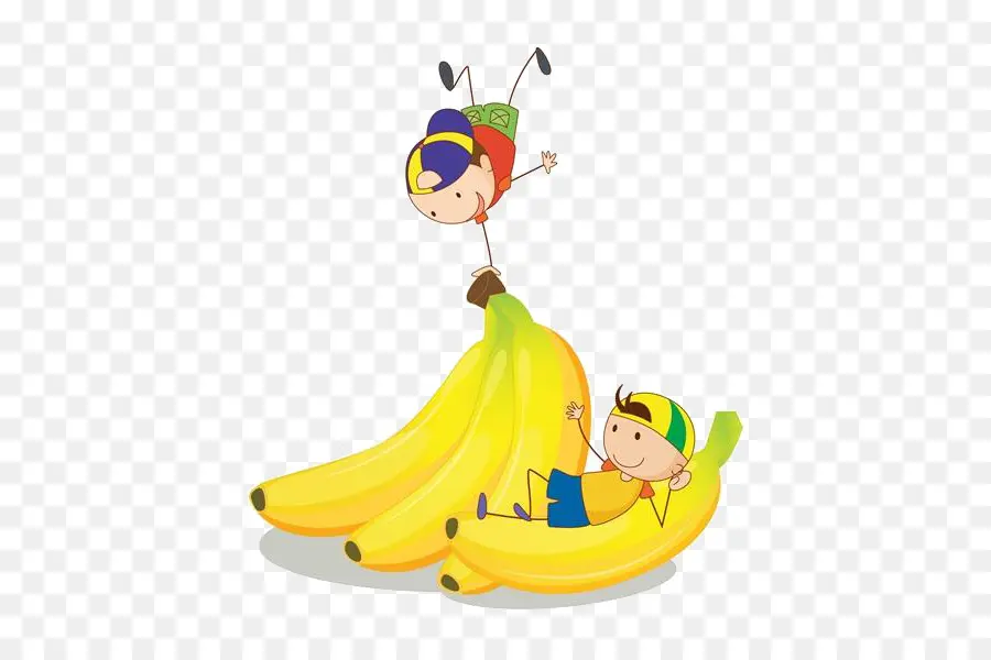 الموز，الطفل PNG