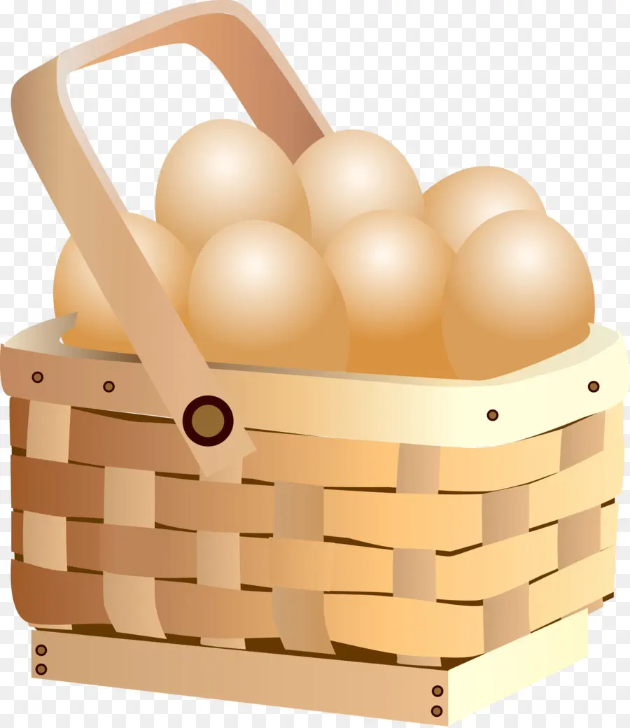 سلة，بيض الدجاج PNG