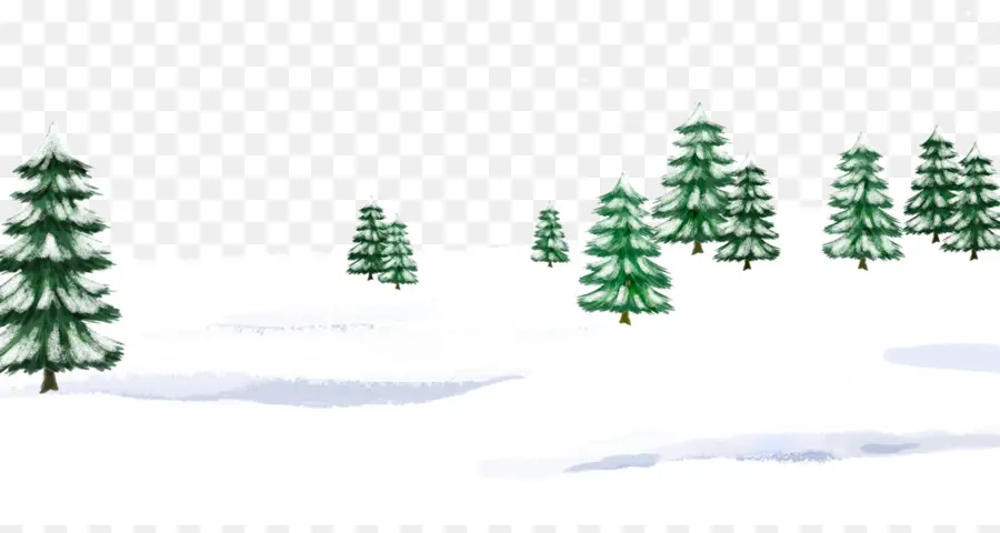 شجرة عيد الميلاد，الثلوج PNG