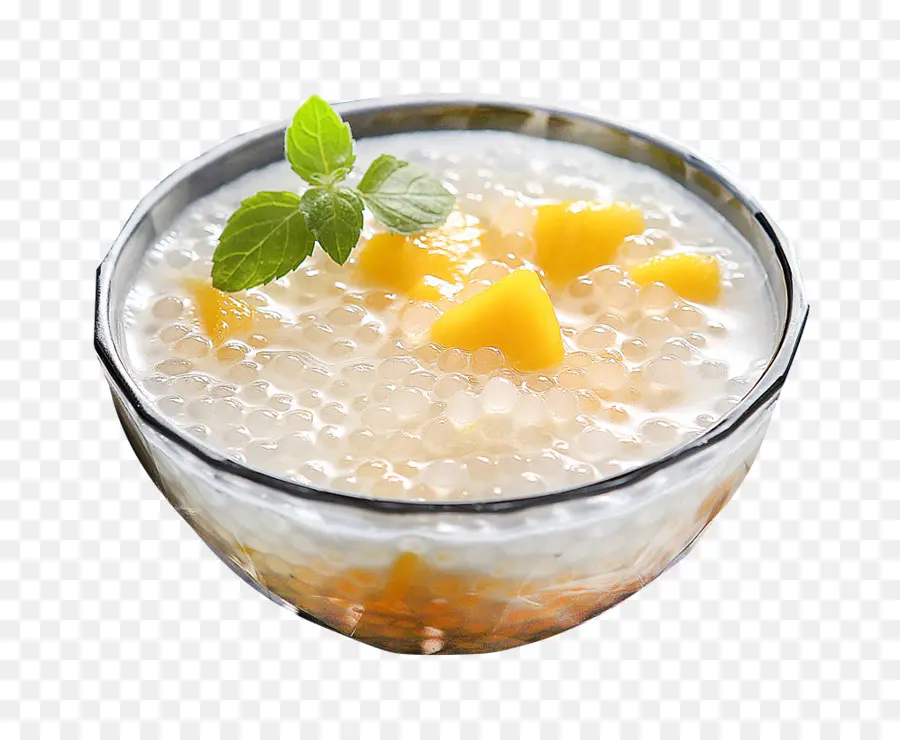 ساغو الحساء，حليب جوز الهند PNG