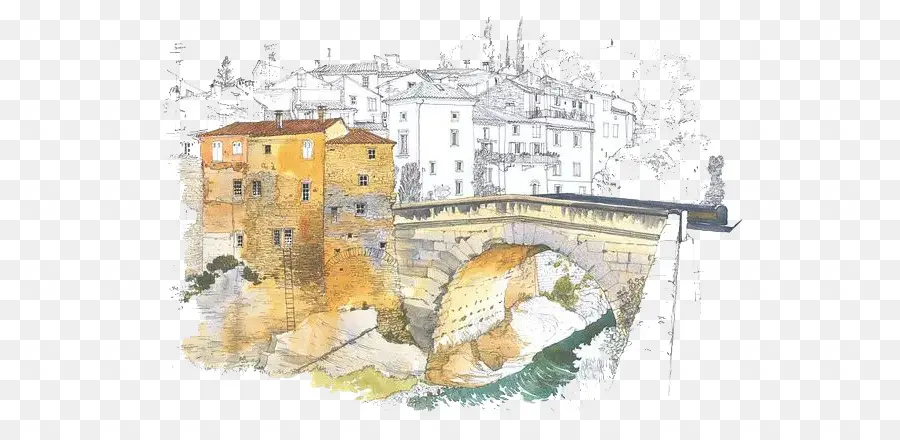 بروفانس Aquarelles，بروفانس كراسة الرسم PNG