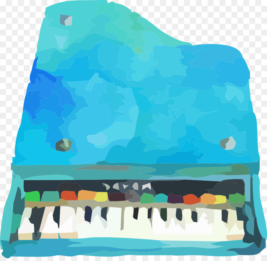 الأزرق，البيانو PNG