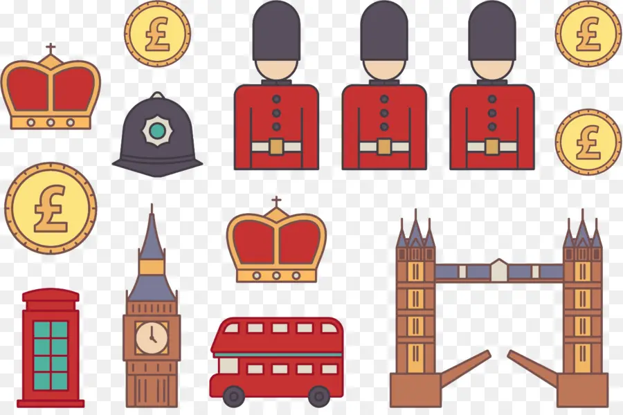 لندن，علم المملكة المتحدة PNG