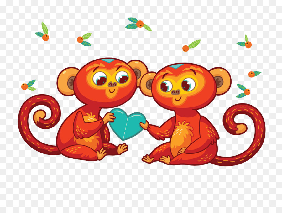 القرد，السنة الصينية الجديدة PNG