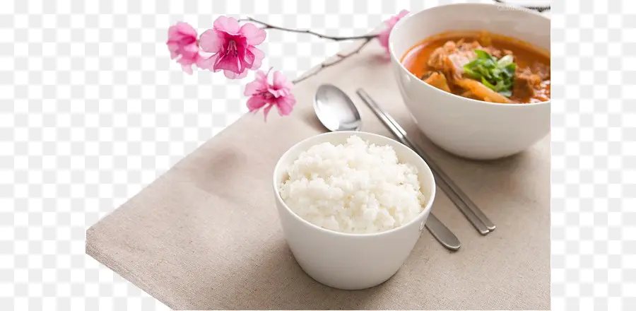 الأرز المطبوخ，المأكولات الآسيوية PNG