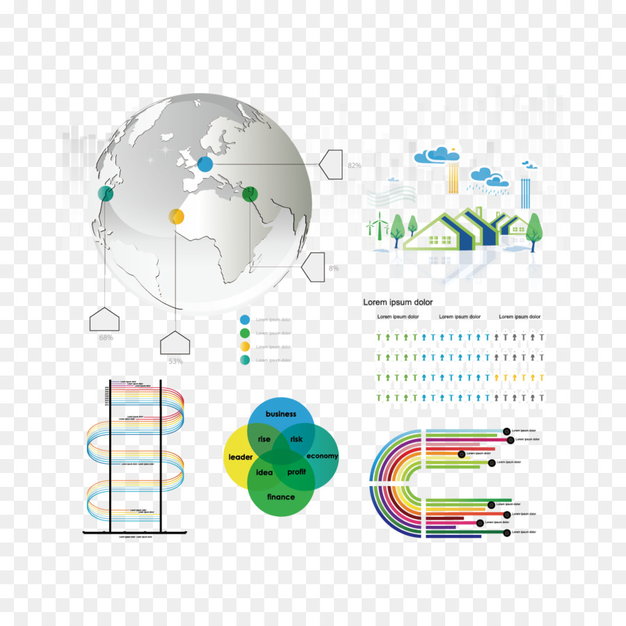 Infographic，الرسم البياني PNG