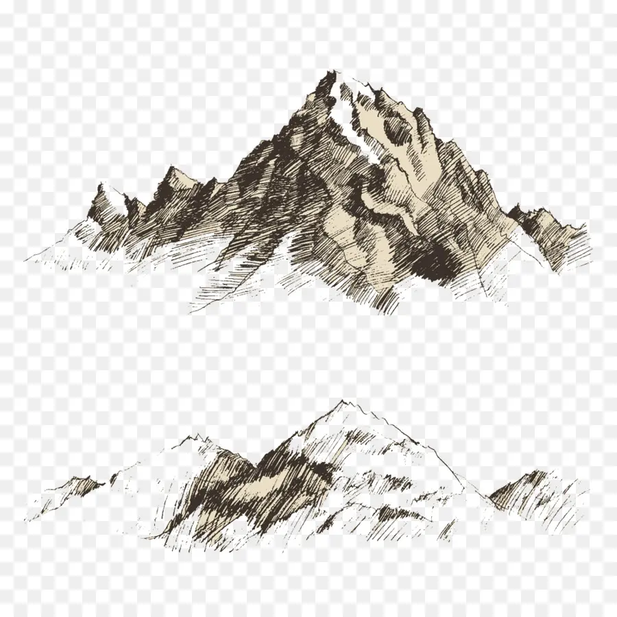 الرسم，الجبل PNG