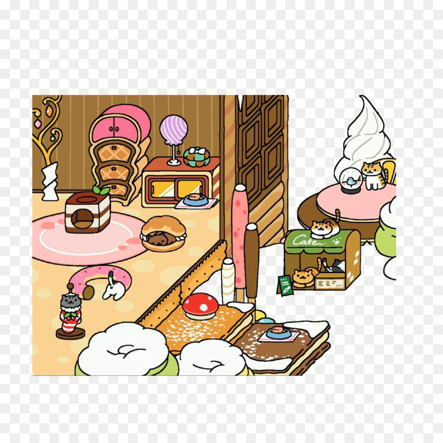 نيكو Atsume，الكرتون PNG