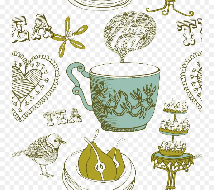 الشاي，Adobe Illustrator PNG