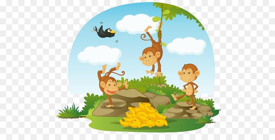 القرد，القرود الثلاثة PNG