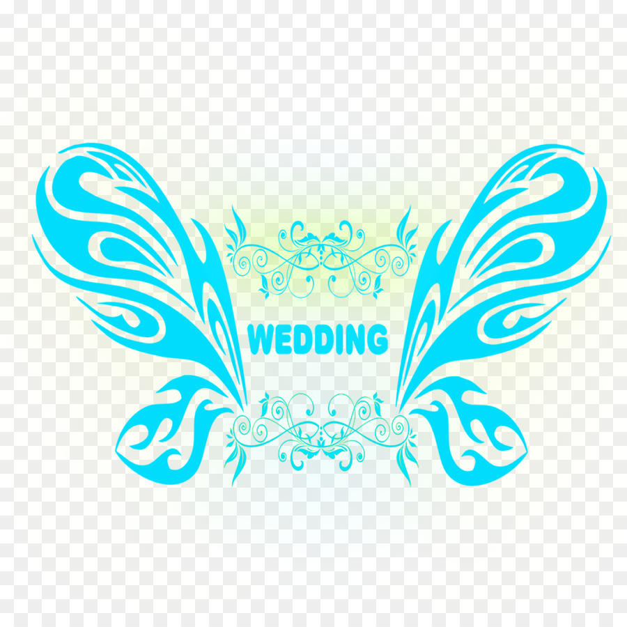 الزفاف，الأزرق PNG