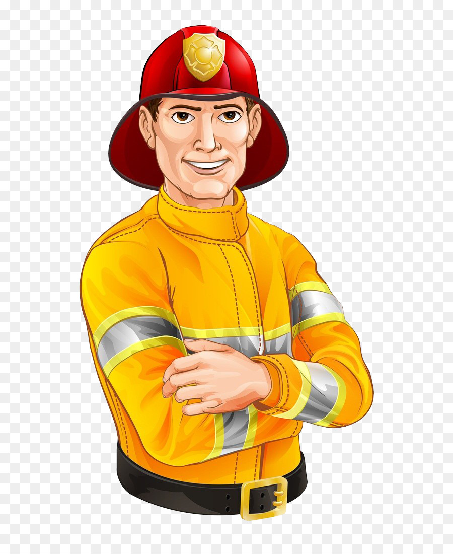 رسم كرتوني رجل مع طفايه حريق لبس رسمي
