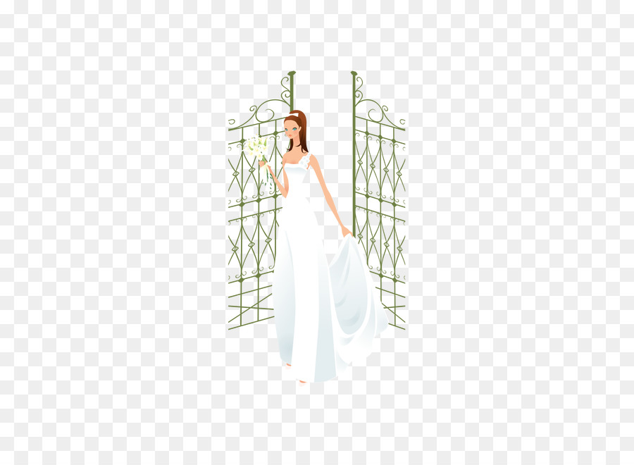 العروس，الغربية المعاصرة فستان الزفاف PNG