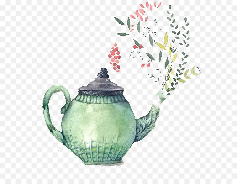 شاي，ابريق الشاي PNG