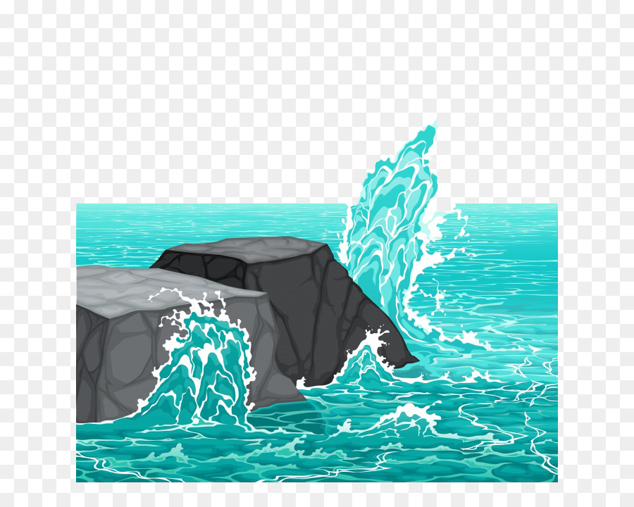 موجة الصخرة，روك PNG