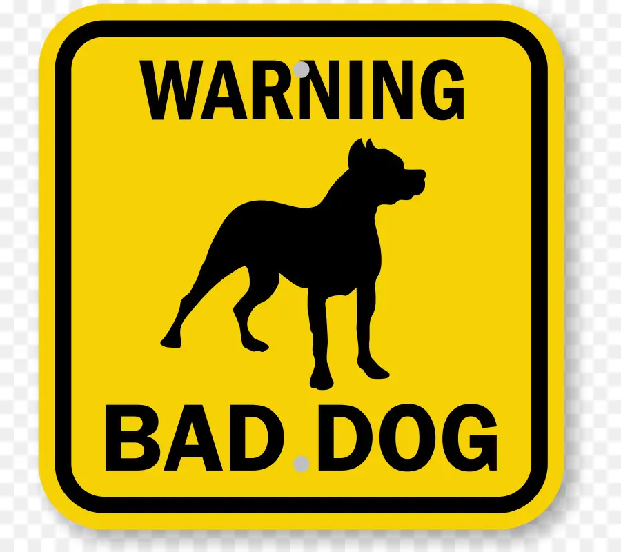 كلب，علامة تحذير PNG