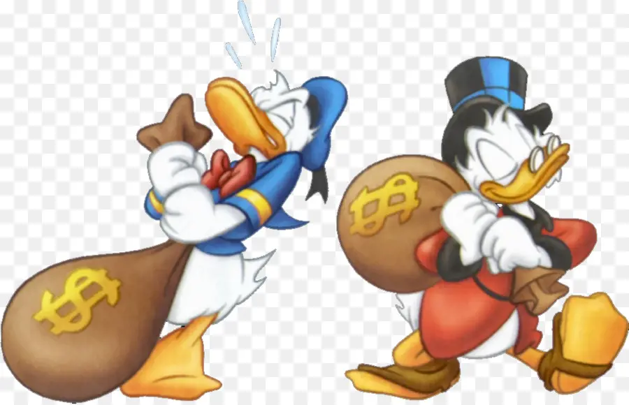 البخيل Mcduck，حقيبة المال PNG