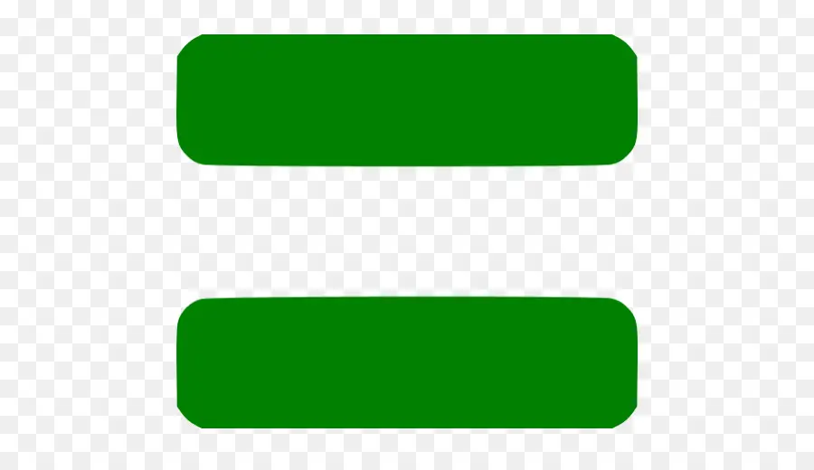 علامة يساوي，الأخضر PNG