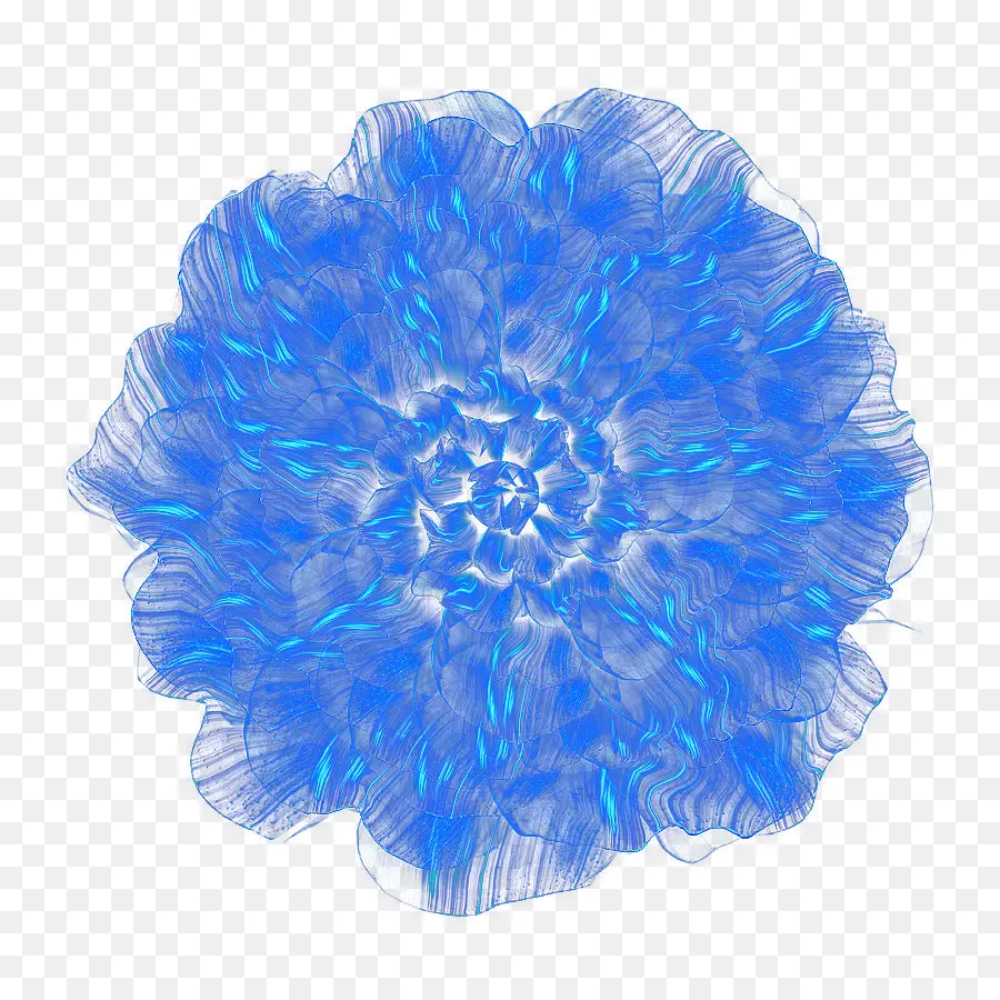 الأزرق，زهرة PNG