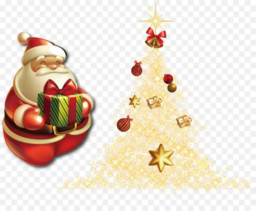 سانتا كلوز，زخرفة عيد الميلاد ، PNG