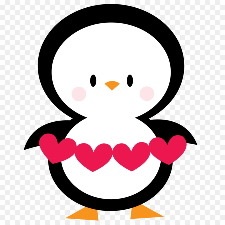 البطريق，عيد الحب PNG