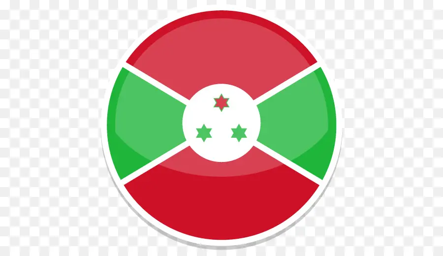 علم بوروندي，أحمر PNG