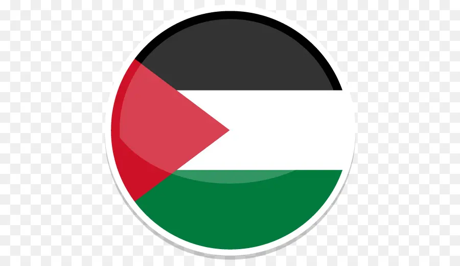 العلم الفلسطيني，دائرة PNG