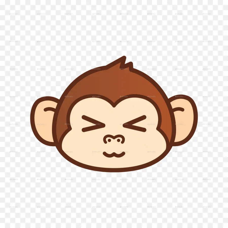 التعبيرات，القرد PNG