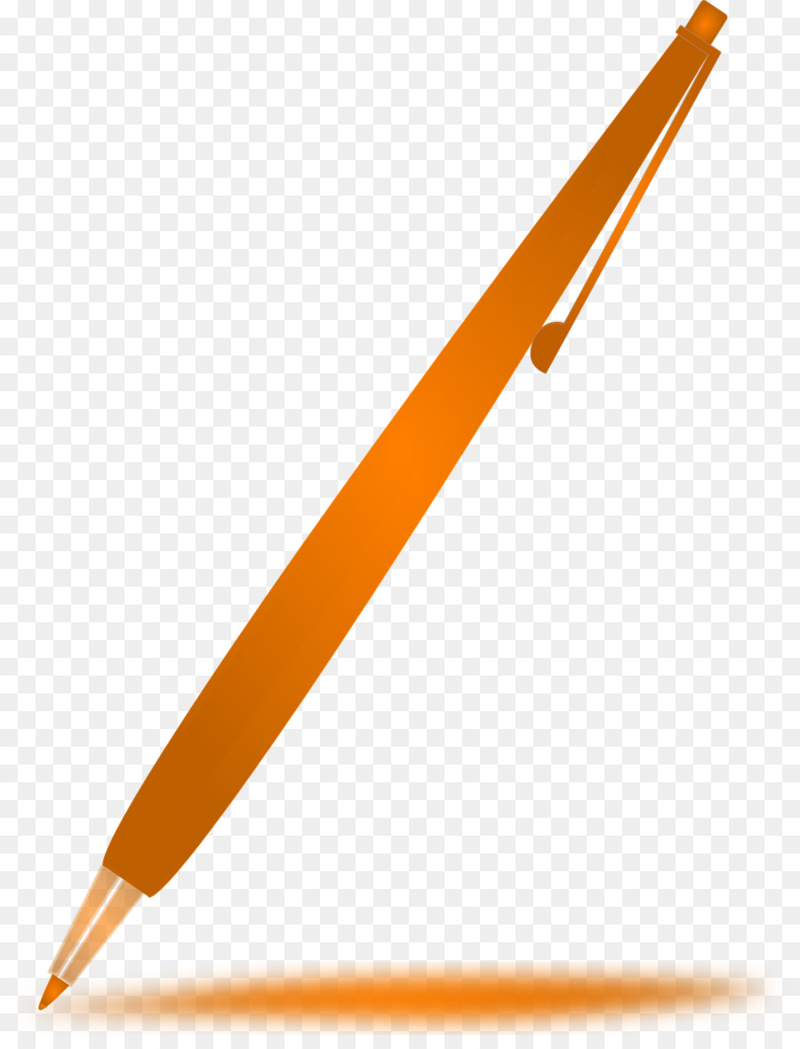 البرتقال，القلم PNG
