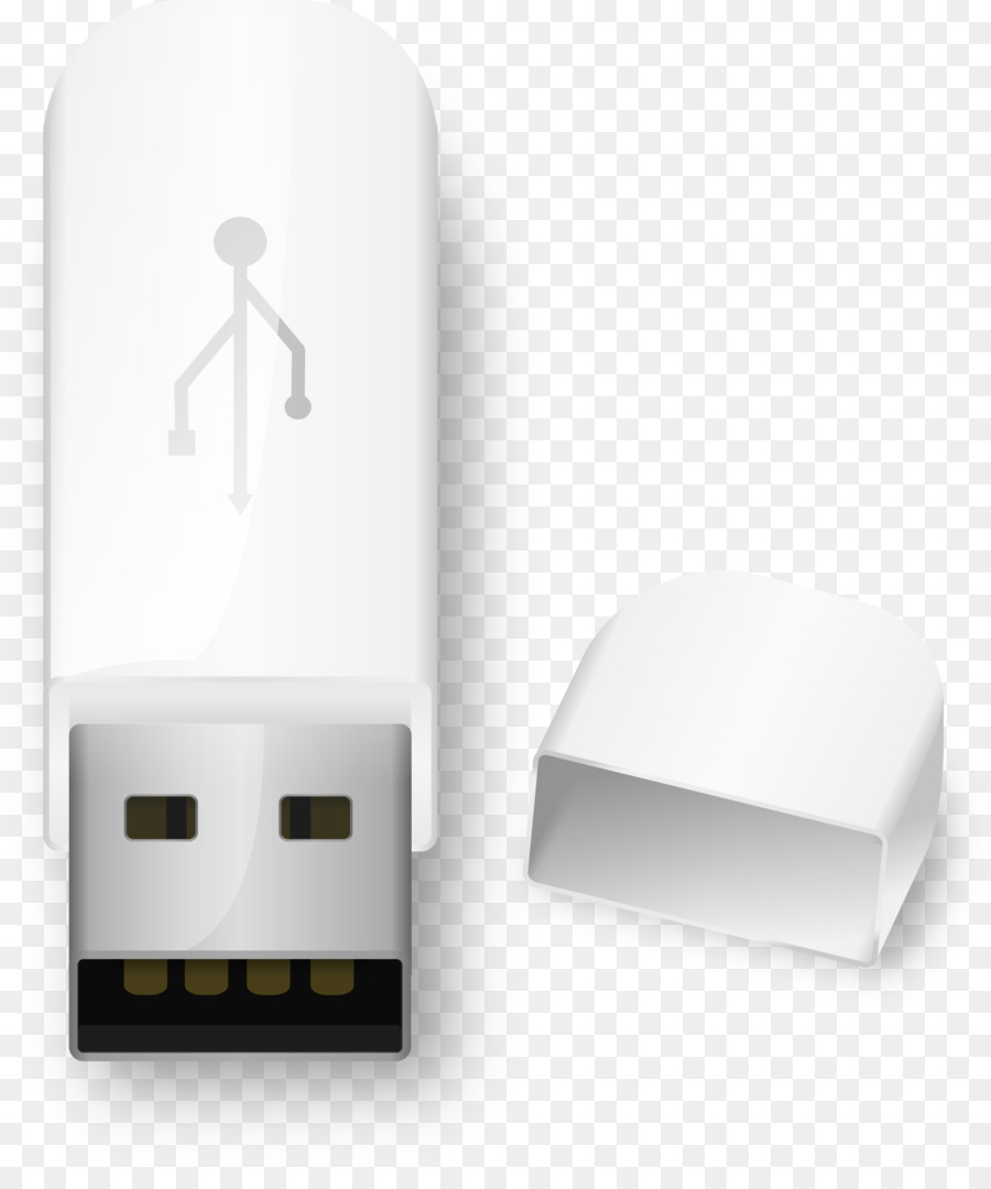 محرك أقراص فلاش Usb أبيض，تخزين PNG