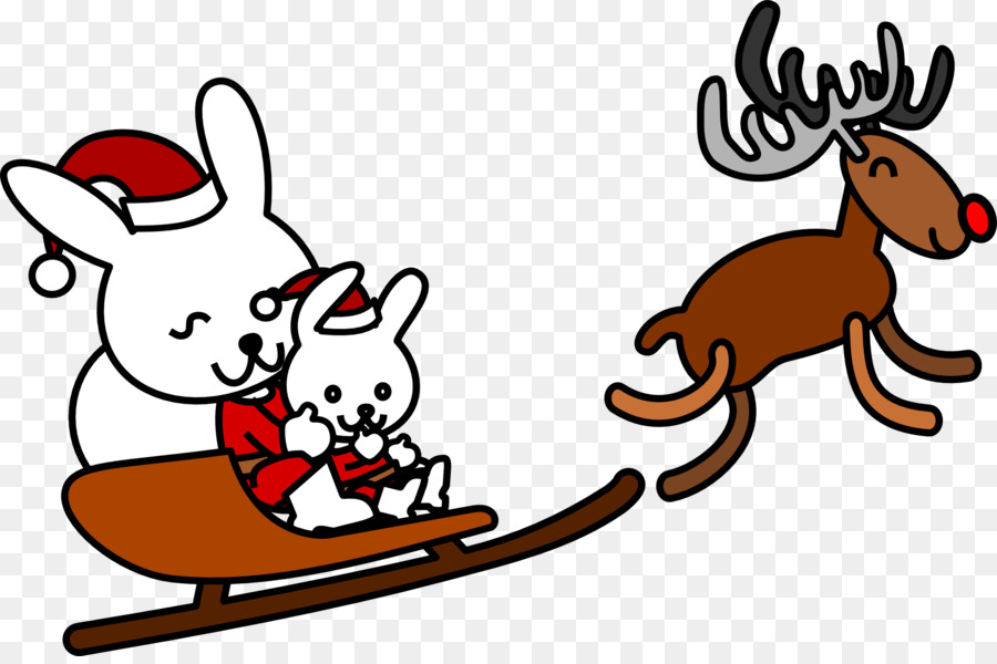 أرنب عيد الفصح，سانتا كلوز PNG